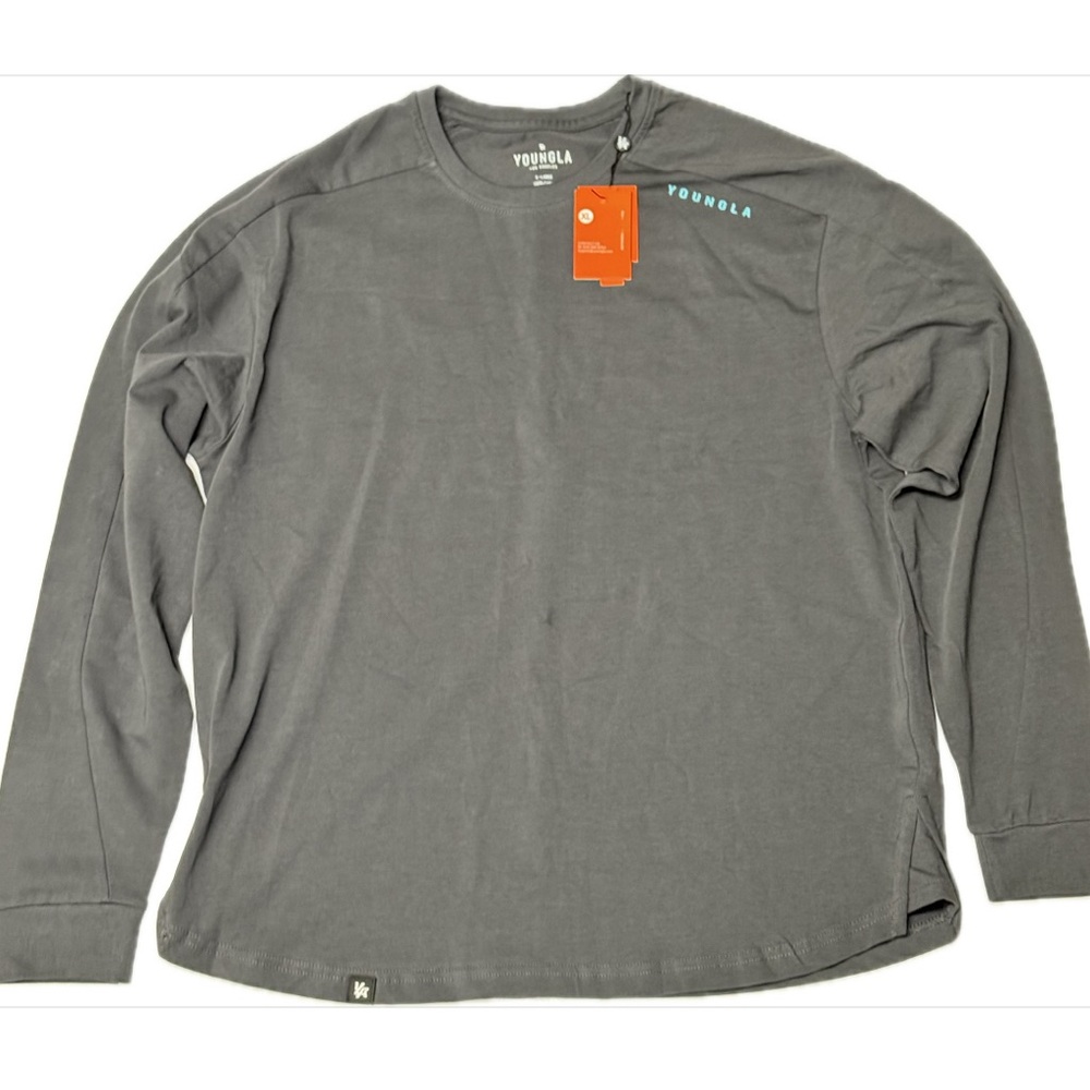 YoungLA Gray Long Sleeve Tee Casual Comfort